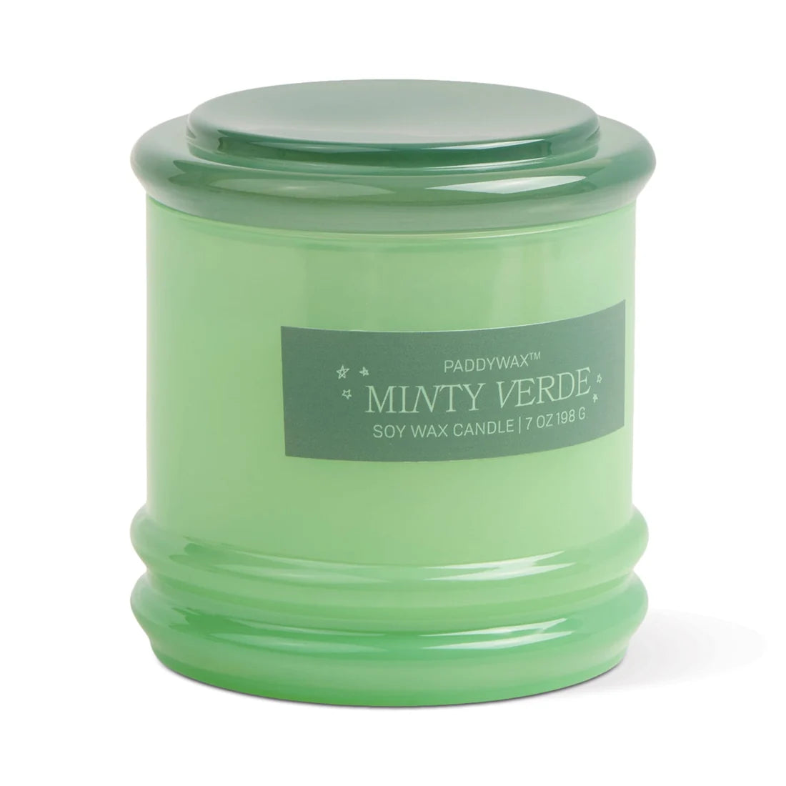Stacked Candle Minty Verde 7oz