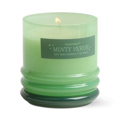 Stacked Candle Minty Verde 7oz