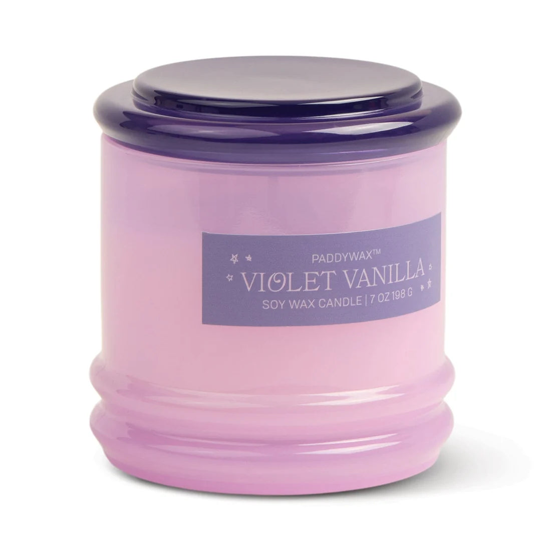 Stacked Candle Violet Vanilla 7oz
