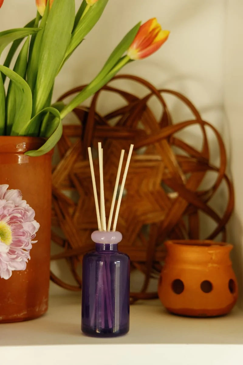 Stacked Glass Diffuser Violet Vanilla