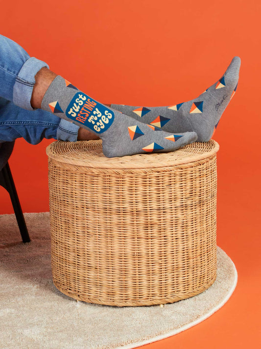 Men's Crew Socks Resting My Eyes