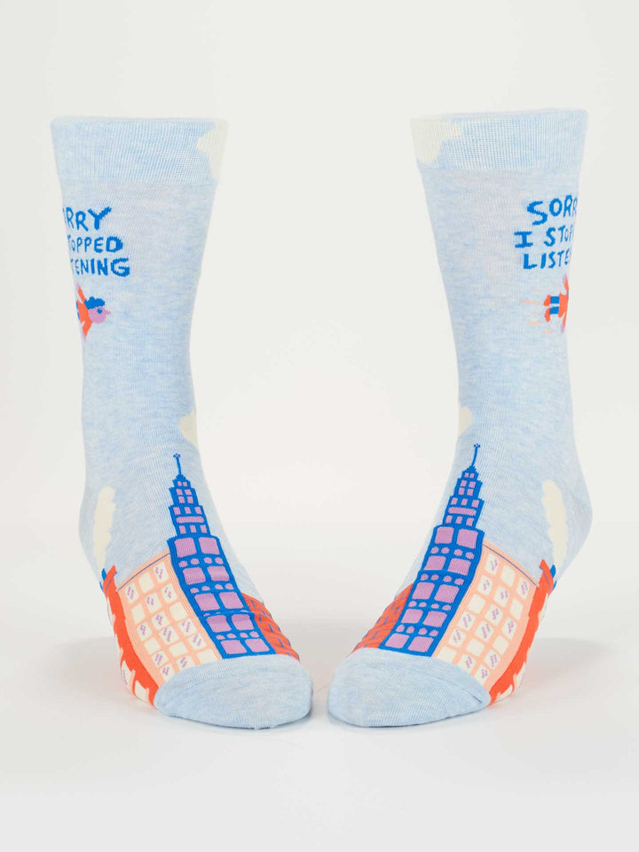 Men's Crew Socks I Stopped Listening