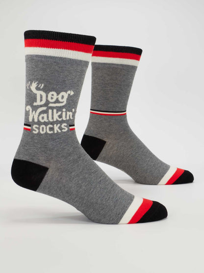 Men's Crew Socks Dog Walkin