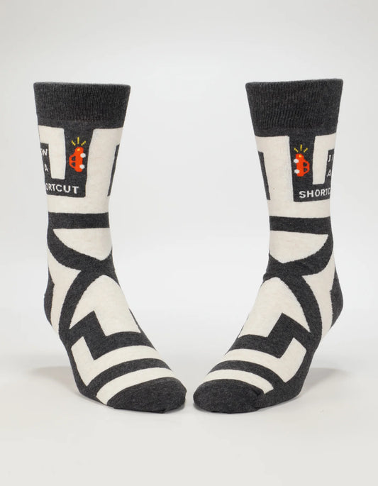 Men's Crew Socks I Know A Shortcut