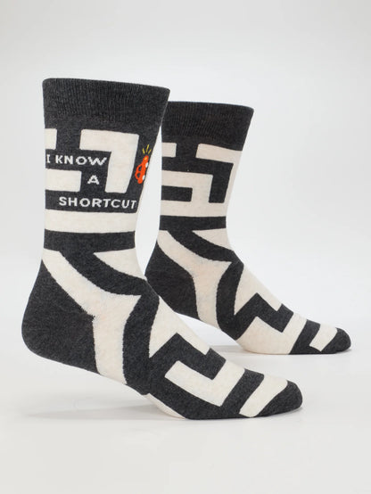 Men's Crew Socks I Know A Shortcut