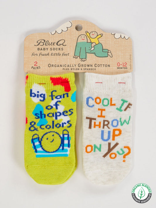 Baby Socks Shapes Colours / Throw up