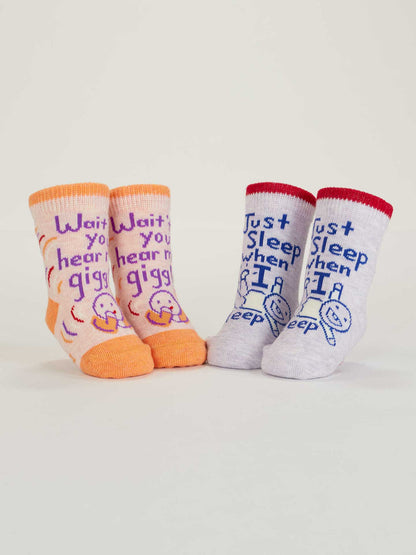 Baby Socks Hear Me Giggle / Sleep