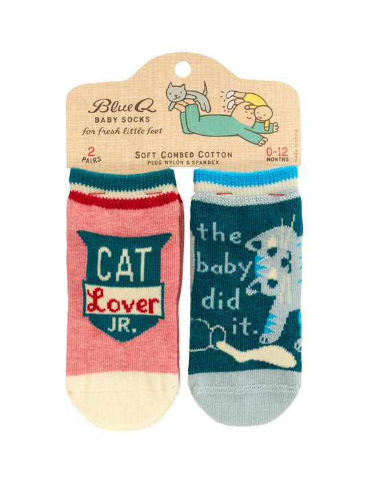 Baby Socks Cat Lover / Baby Did it