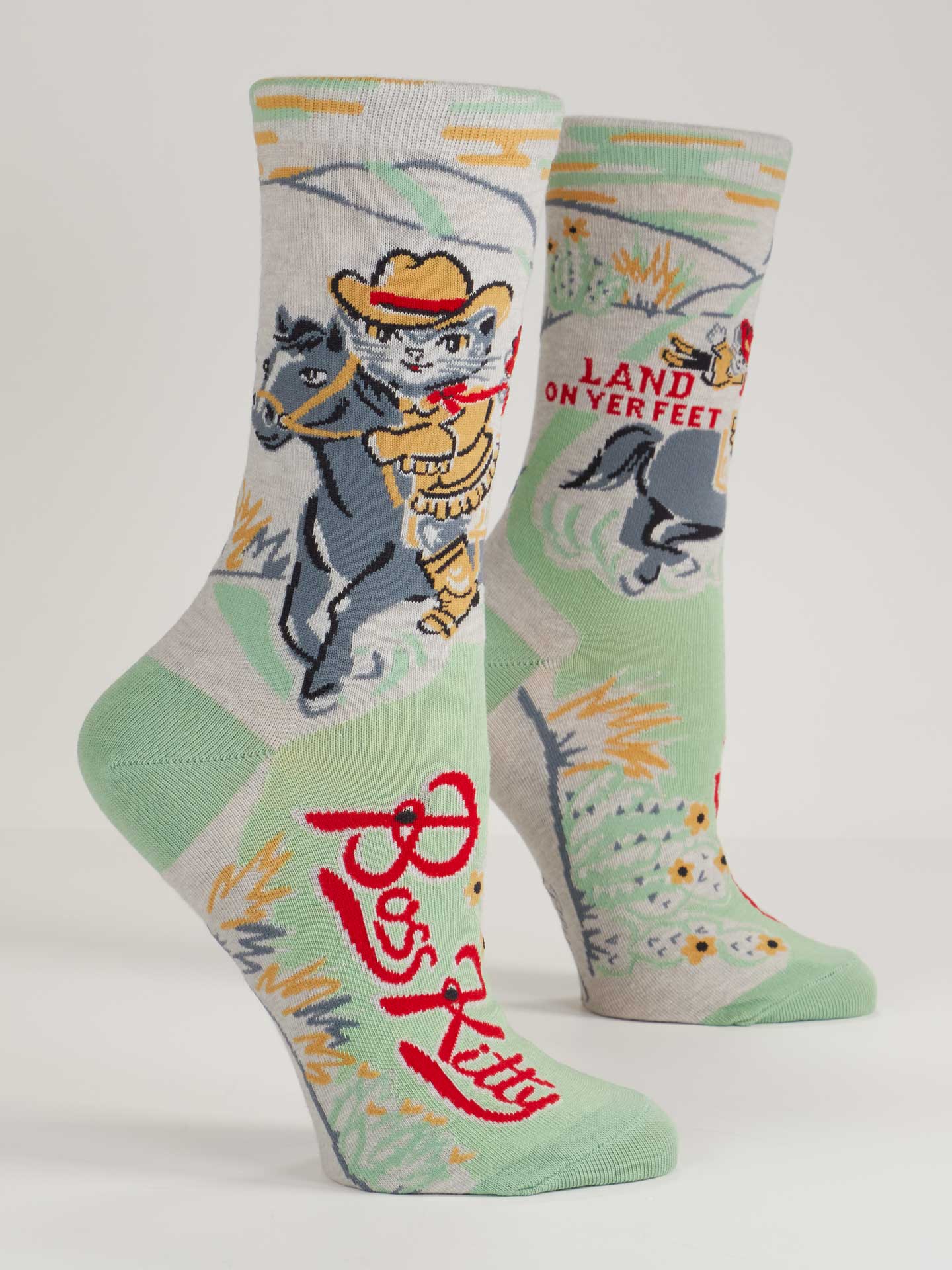 Women's Crew Socks Boss Kitty