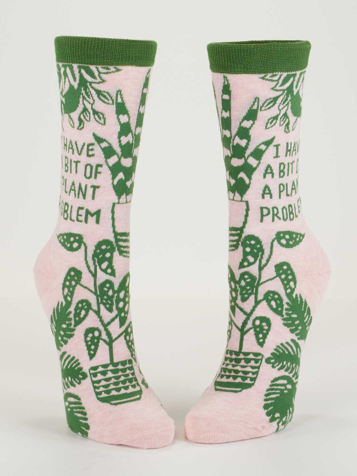 Women's Crew Socks Plant Problem
