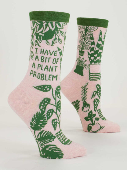 Women's Crew Socks Plant Problem