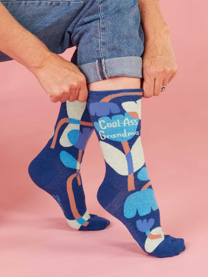 Women's Crew Socks Cool Ass Grandma