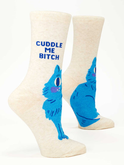 Women's Crew Socks Cuddle B*tch Socks