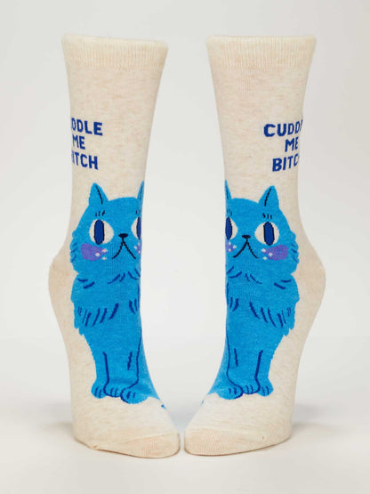 Women's Crew Socks Cuddle B*tch Socks