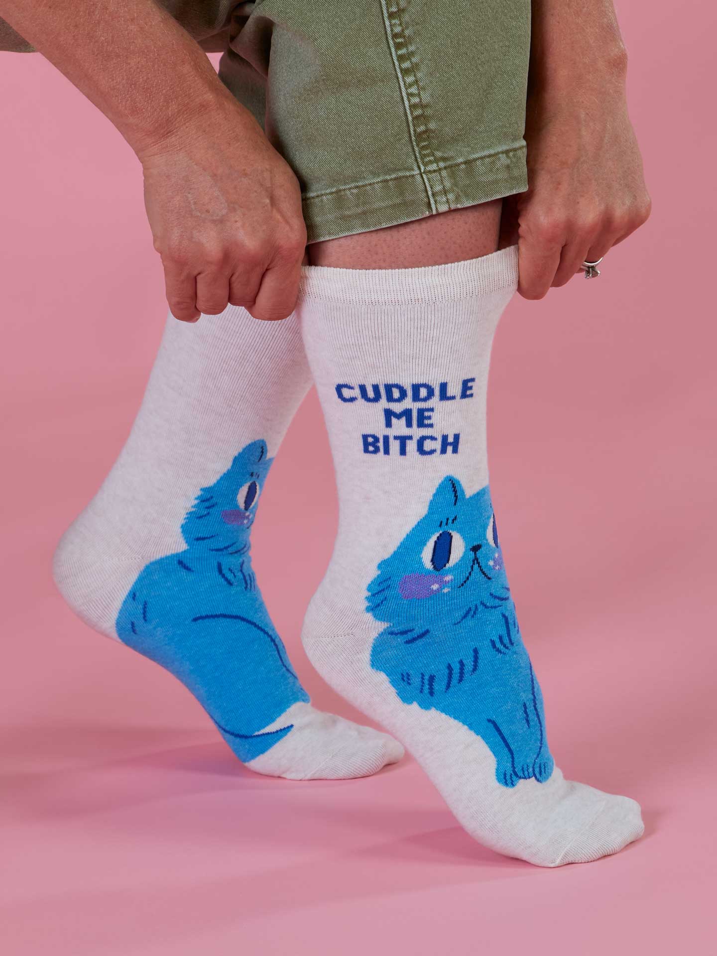 Women's Crew Socks Cuddle B*tch Socks