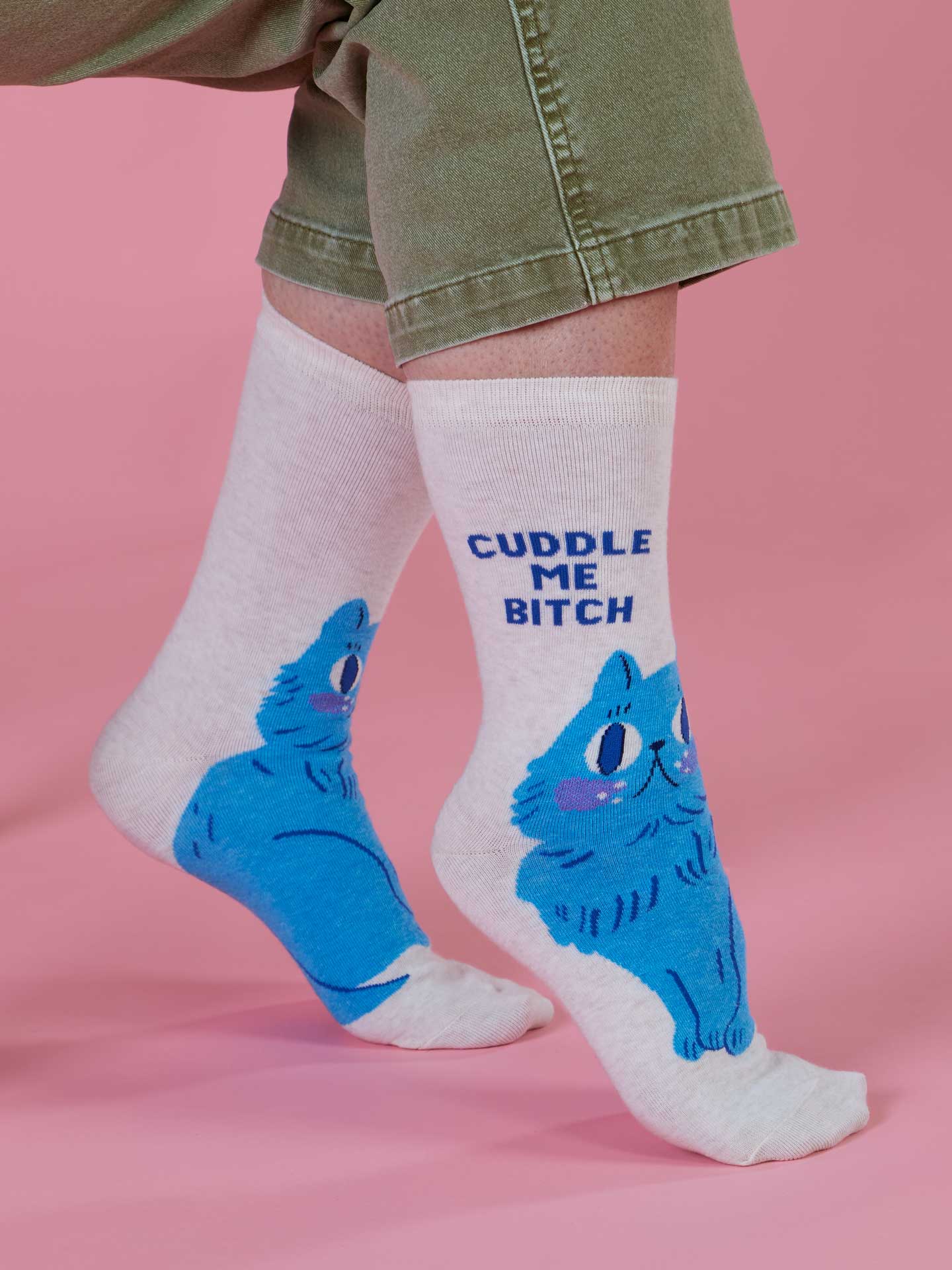 Women's Crew Socks Cuddle B*tch Socks