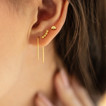 Refined Stud Trio Venus Gold
