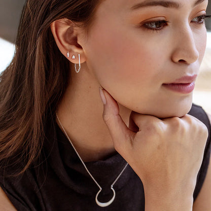 Refined Stud Trio Mars Silver