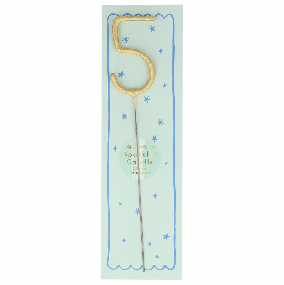 Gold Sparkler Number 5