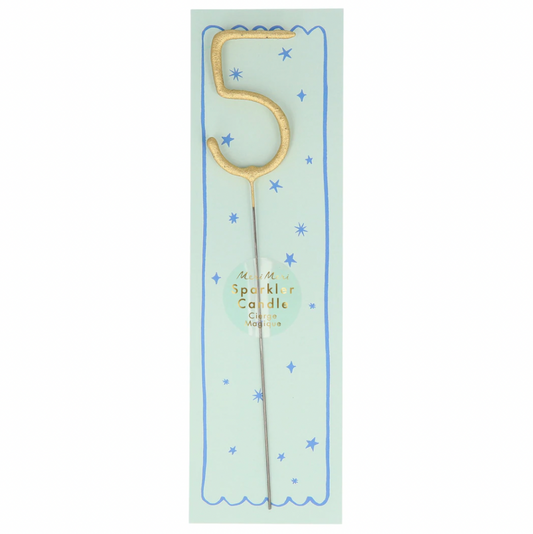 Gold Sparkler Number 5