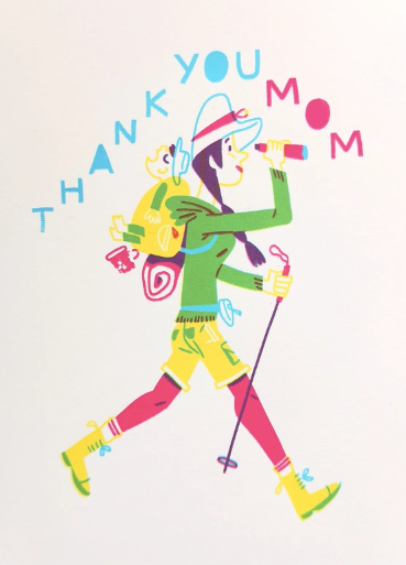 Thank You Mom Hiker Card