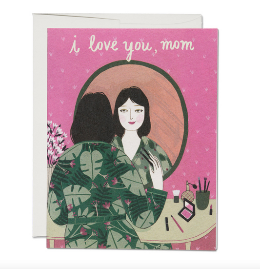 I Love You Mom Powder Room Card