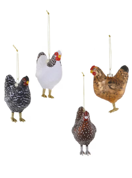 Farmhouse Hen Ornament