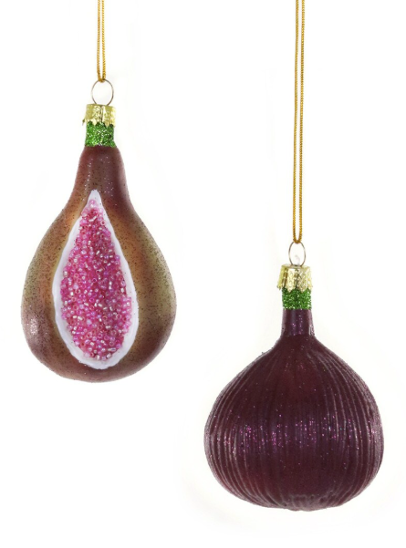 Orchard Fig Glass Ornament