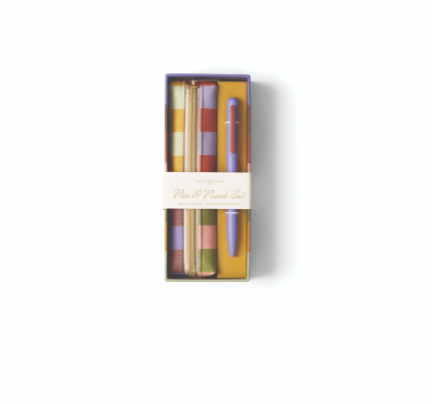 Pen & Pouch Set Bold Stripe