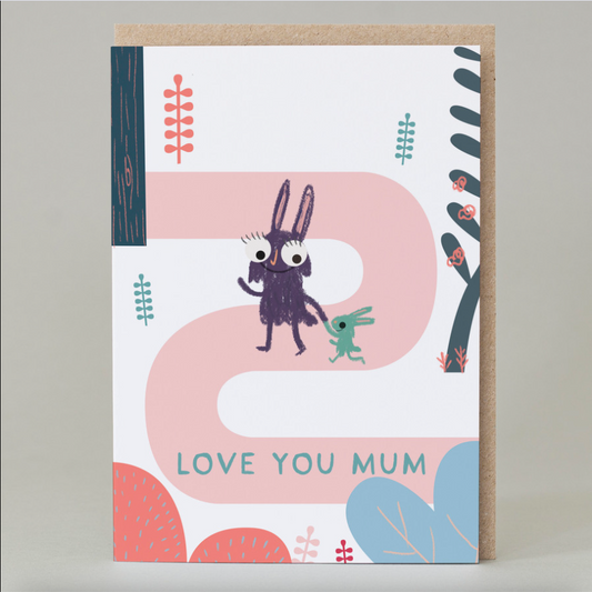 'Love you mum' Forest Walk Card