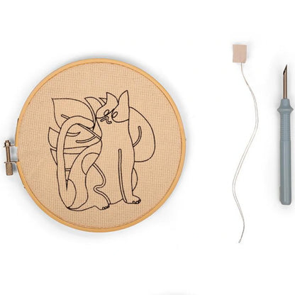 Cat Punch Needle Kit