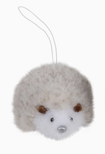 Grey Hedgehog Ornaments