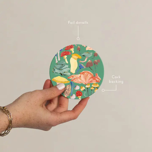 Shrooms Seedlings Coaster