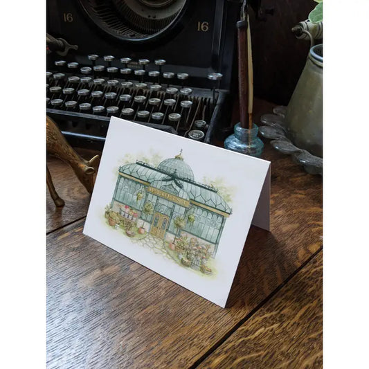 Small Town Greenhouse Florist Card