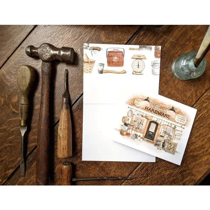 Small Town Vintage Hardware Store Card