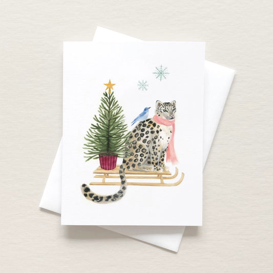 Snow Leopard Card