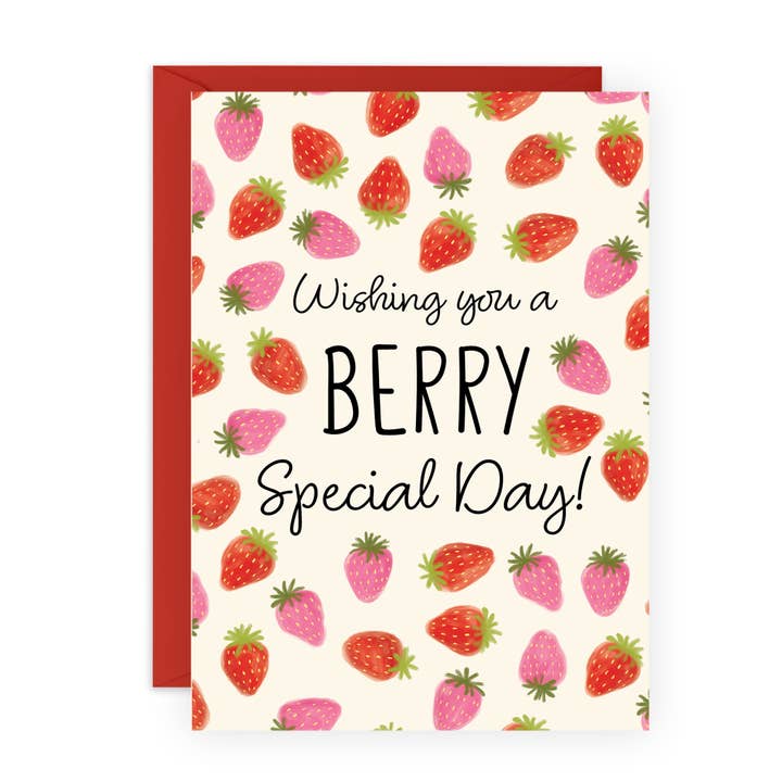 Strawberry Special Day Birthday Card