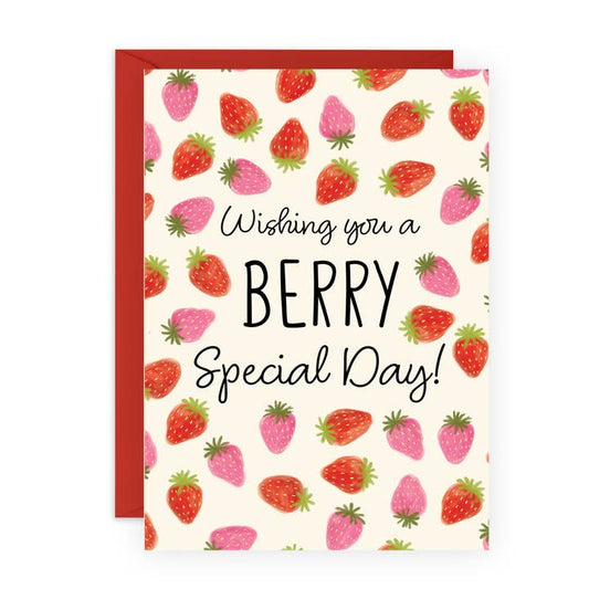 Strawberry Special Day Birthday Card