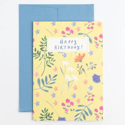 Summer Meadow Birthday Card