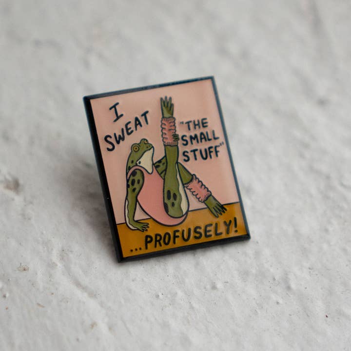 @39 Sweat the Small Stuff Enamel Lapel Pin