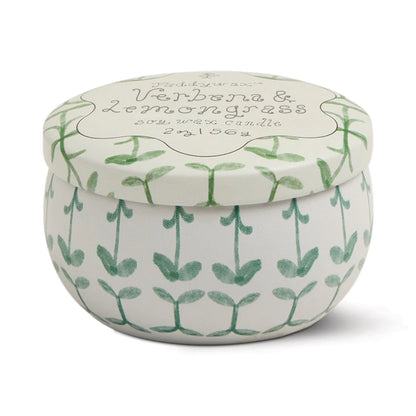 Verbena + Lemongrass Tulip 2oz Candle