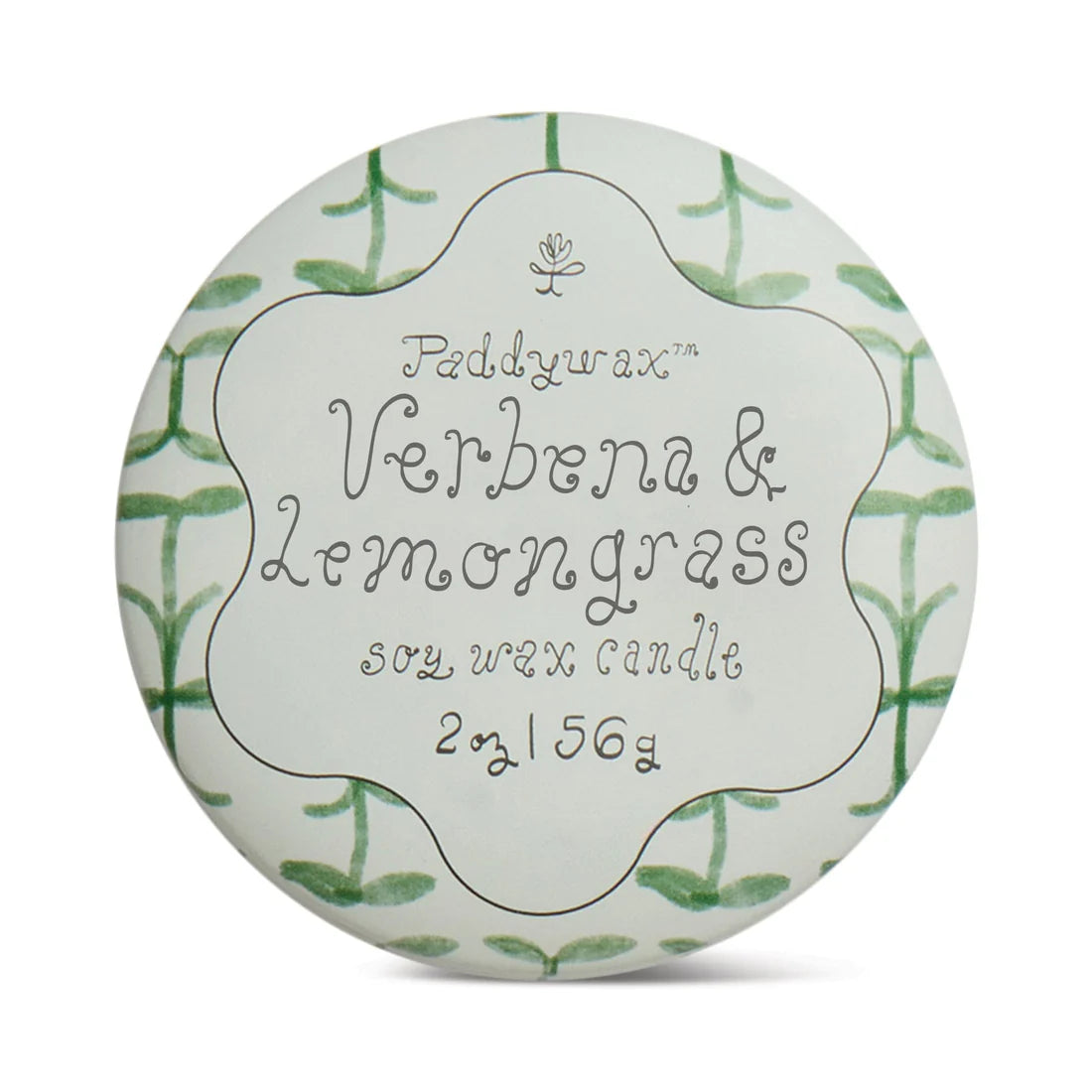 Verbena + Lemongrass Tulip 2oz Candle