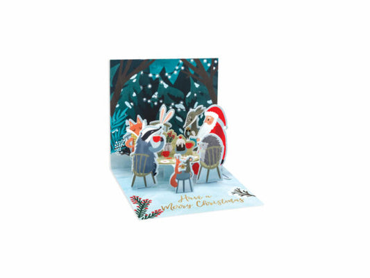 Mini Pop-Up Christmas Gathering Card