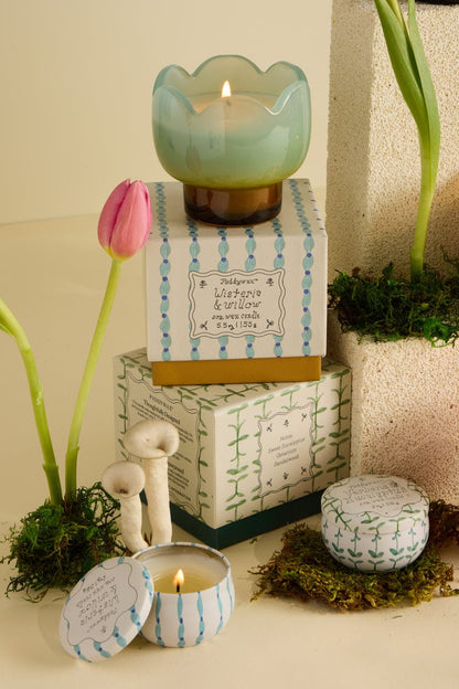 Verbena + Lemongrass Tulip 2oz Candle