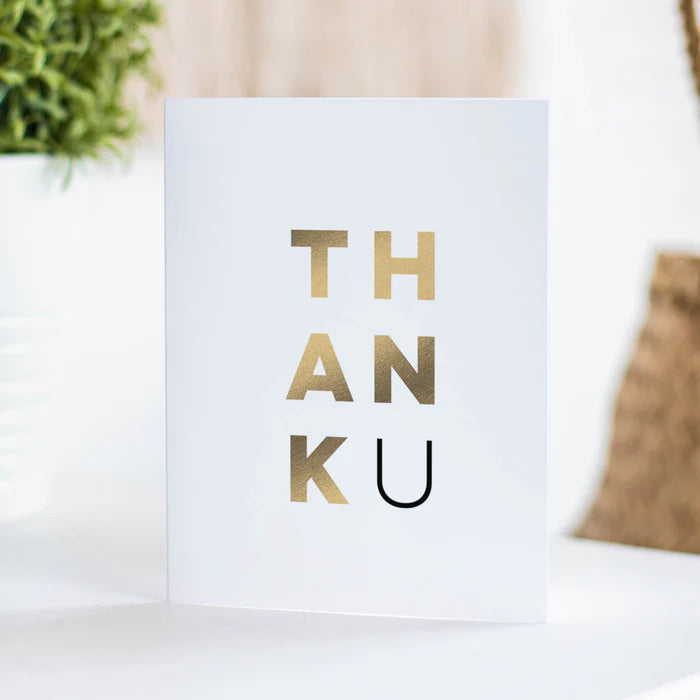 Impressed Thank U Card