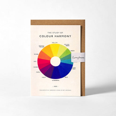 The Study of Colour Harmony Greeting Card