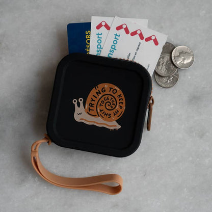 Trying Zipper Silicone Coin Pouch
