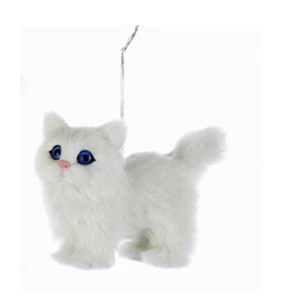 Plush Furry Cat Ornament