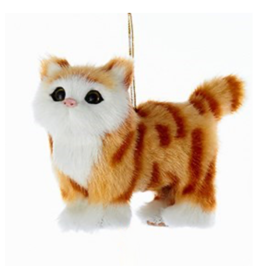 Plush Furry Cat Ornament