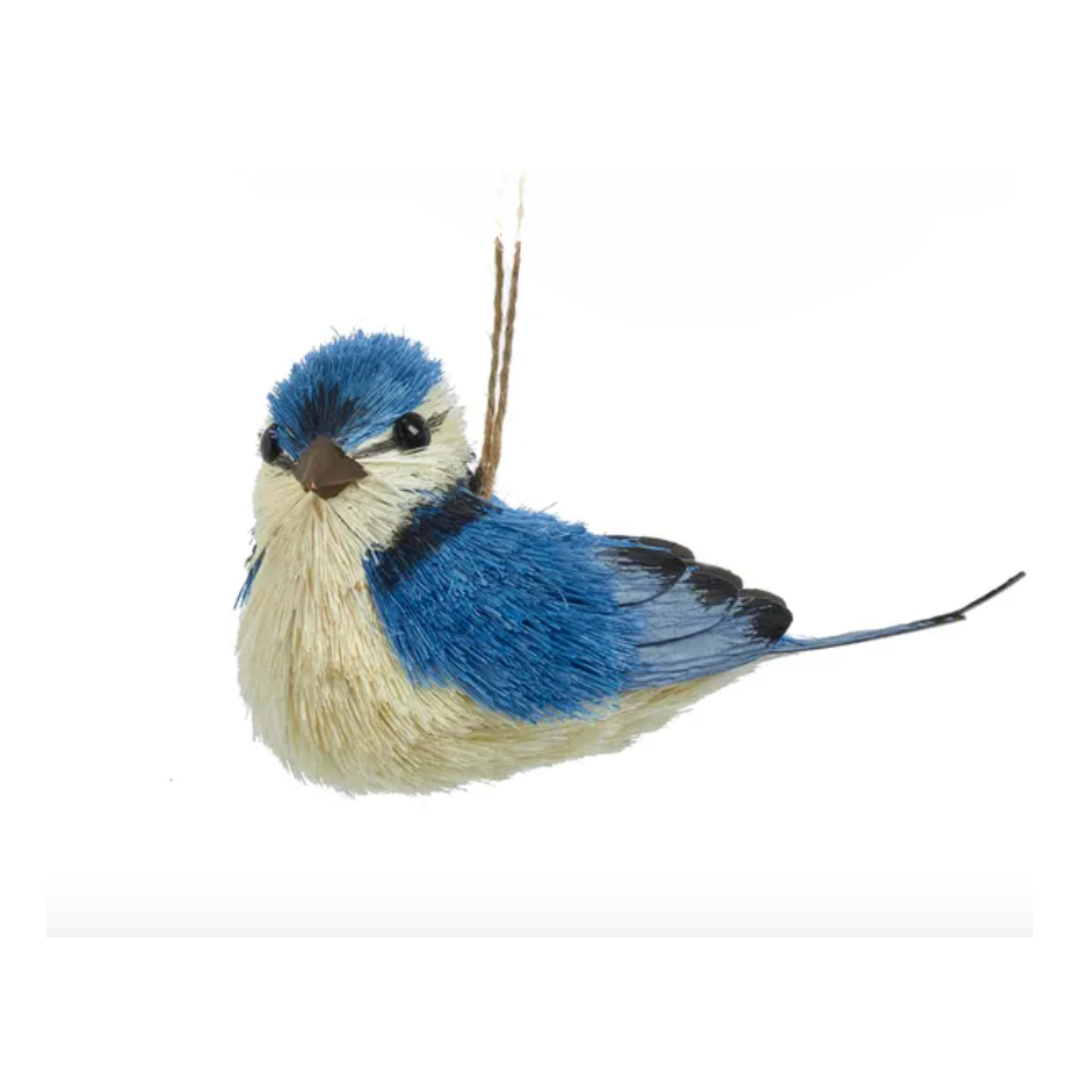 Blue Jay Sisal Ornament